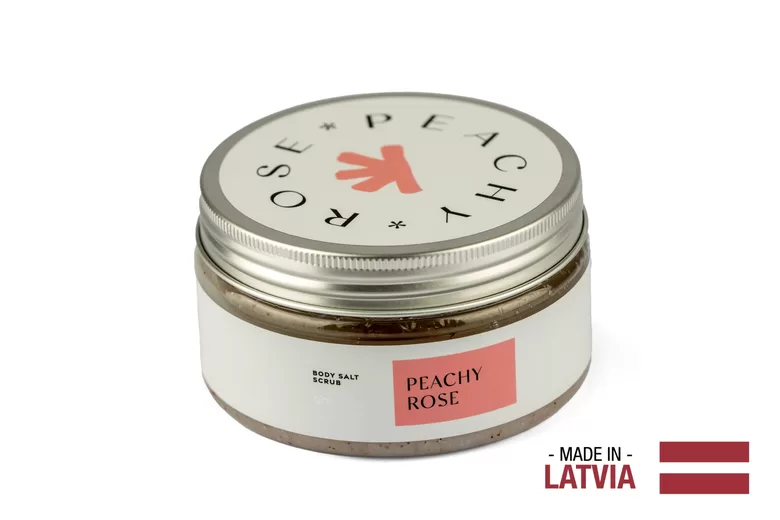 GREENUM Солевой скраб для тела PEACHY ROSE, 320 г